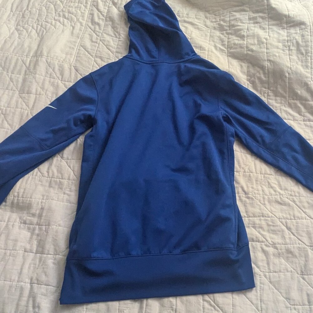 🏈 Nike Men M Buffalo Bills AFC East Champions "Conquered East" Navy Hoodie EUC - Picture 4 of 9